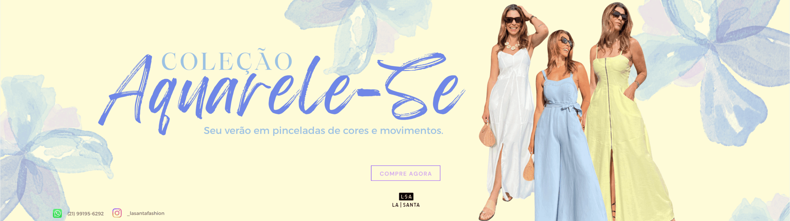 Seu verão em pinceladas de cores e movim